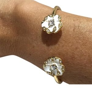 Kate Spade enamel flower bracelet
